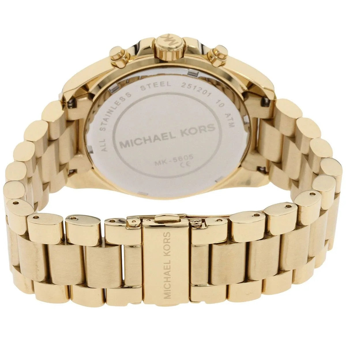 Michael Kors Women’s Watch Stainless Steel Gold Strap With Gold Dial MK5605