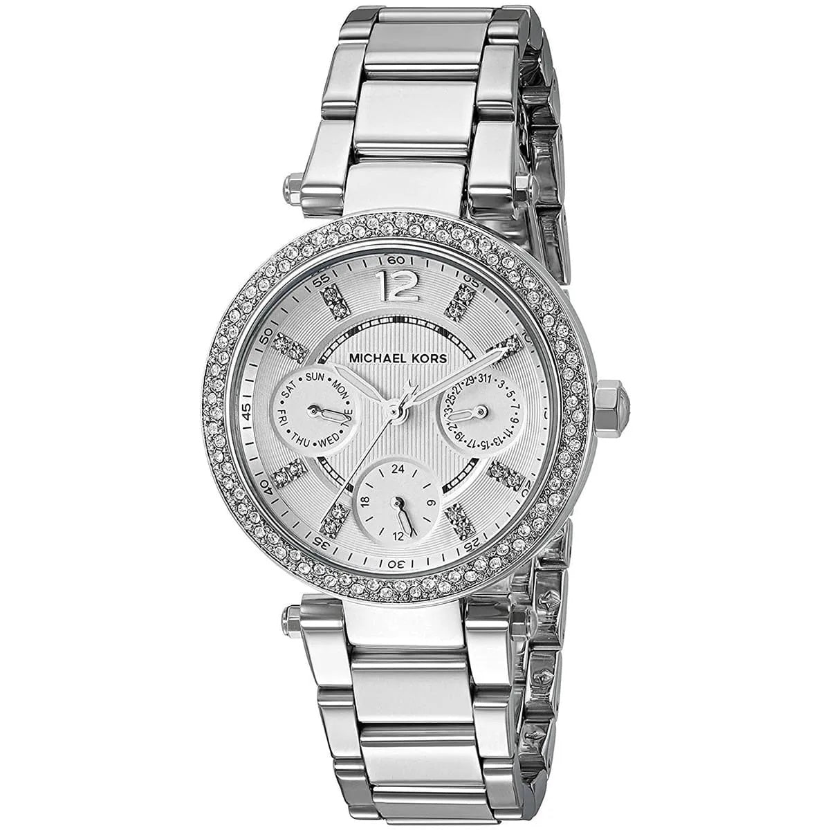 Michael Kors Women’s Watch Stainless Steel Silver Strap With Silver Dial MK5615