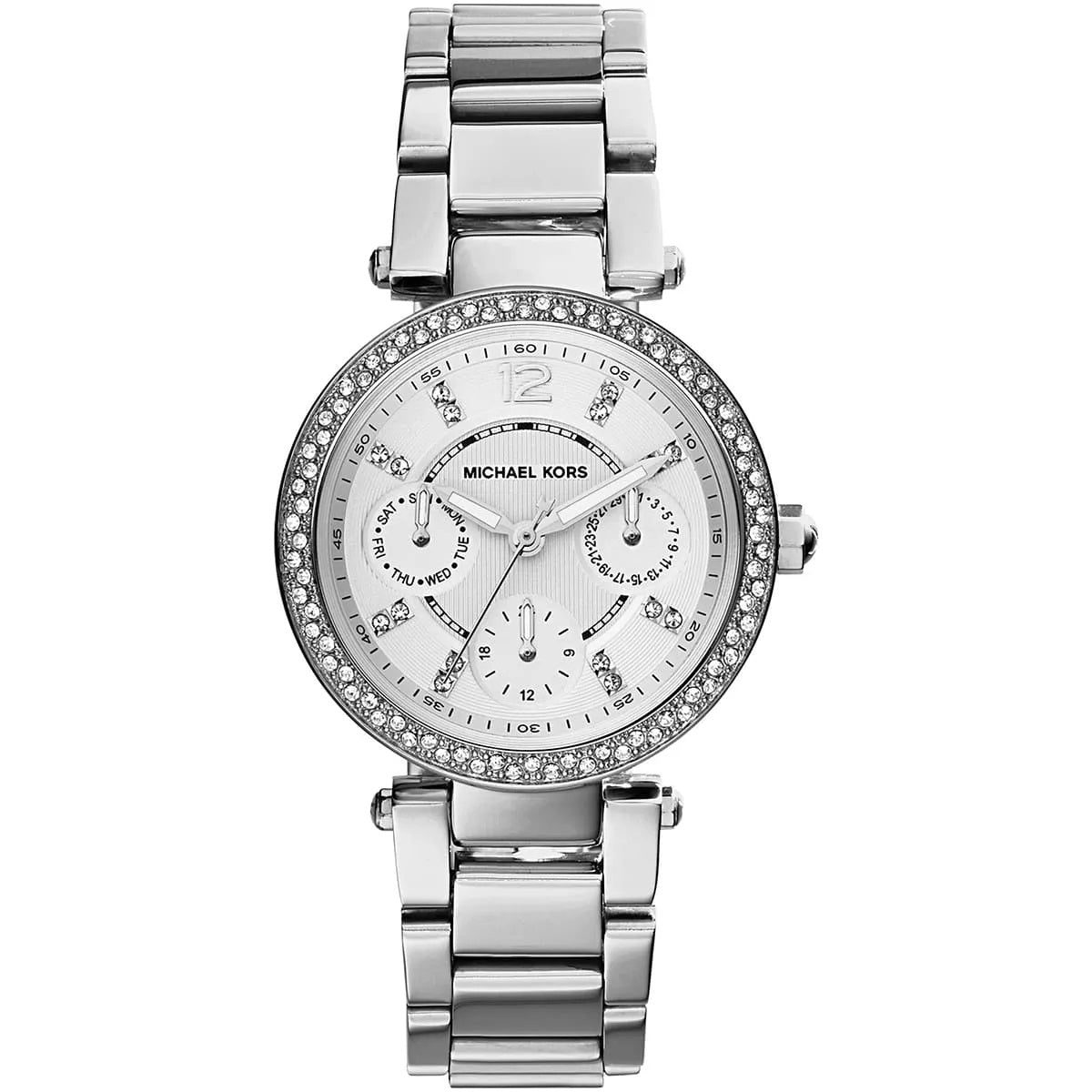 Michael Kors Women’s Watch Stainless Steel Silver Strap With Silver Dial MK5615