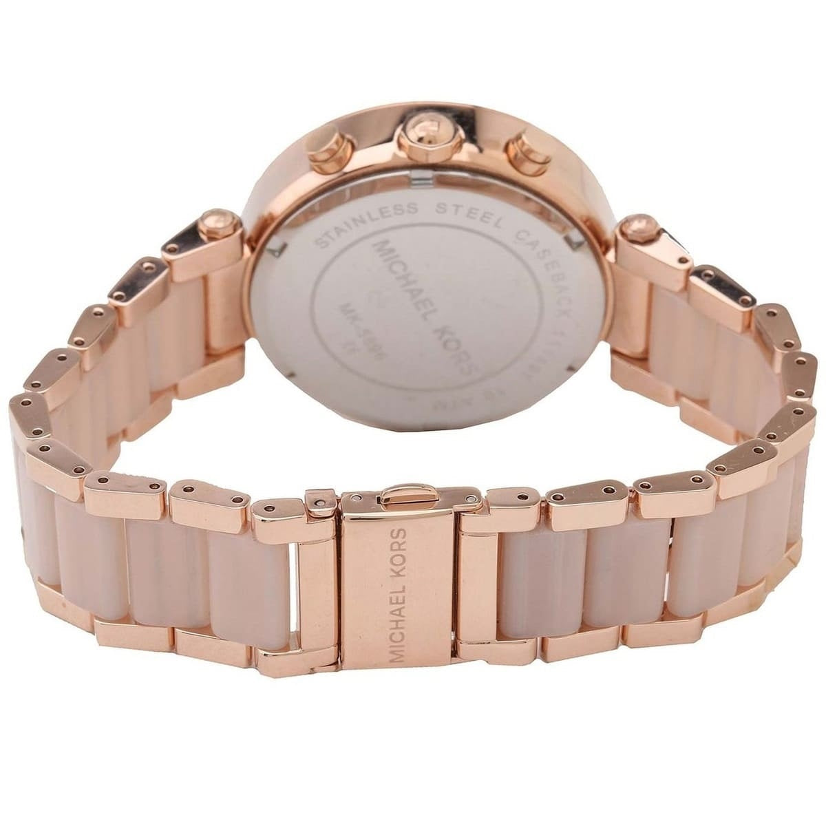Michael Kors Women’s Watch Stainless Steel Rose Gold Strap With Rose Gold Dial MK5896