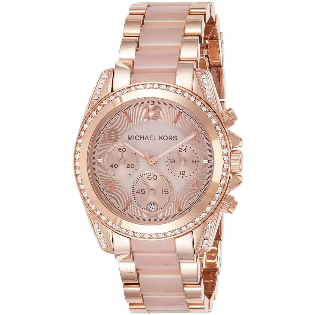 Michael Kors Women’s Watch Stainless Steel Rose Gold Strap With Rose Gold Dial MK5943