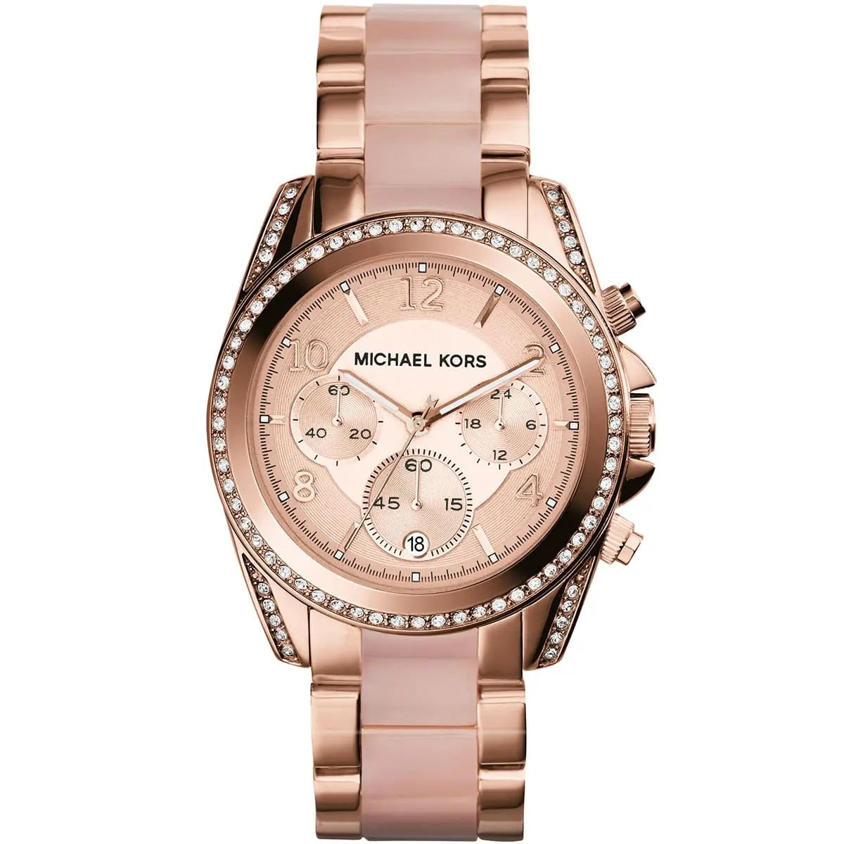 Michael Kors Women’s Watch Stainless Steel Rose Gold Strap With Rose Gold Dial MK5943