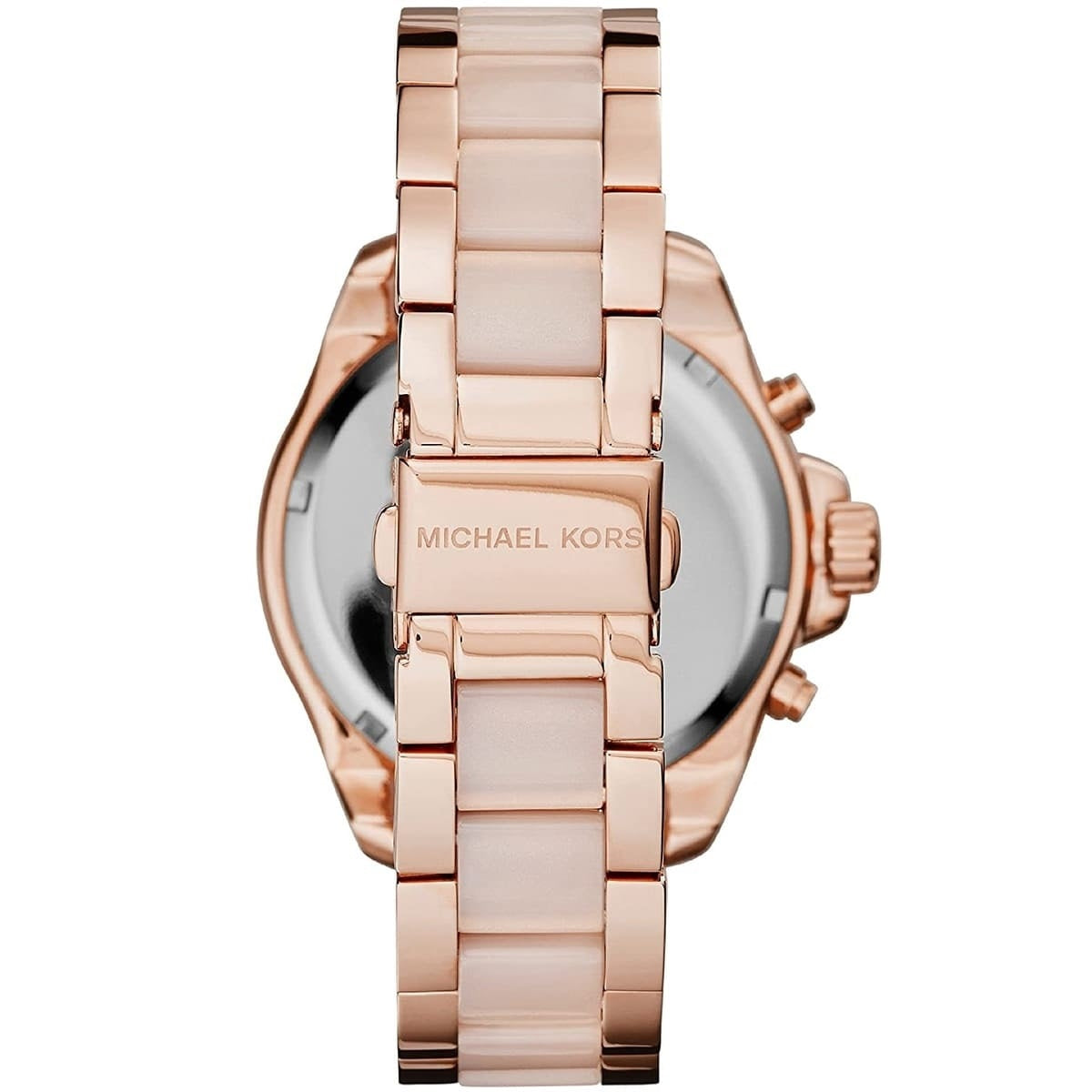 Michael Kors Women’s Watch Stainless Steel Rose Gold Strap With Pave Crystal Dial MK6096