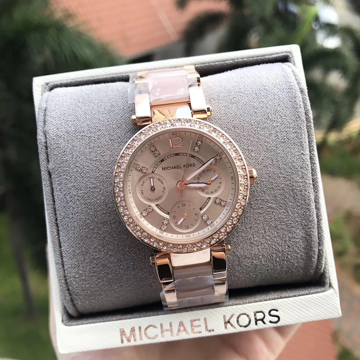 Michael Kors Women’s Watch Rose Gold Strap With Rose Gold Dial MK6110