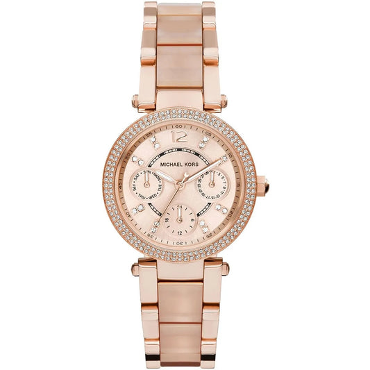 Michael Kors Women’s Watch Rose Gold Strap With Rose Gold Dial MK6110
