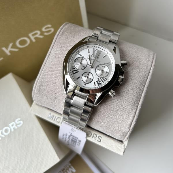 Michael Kors Women’s Watch Stainless Steel Silver Strap With Silver Dial MK6174