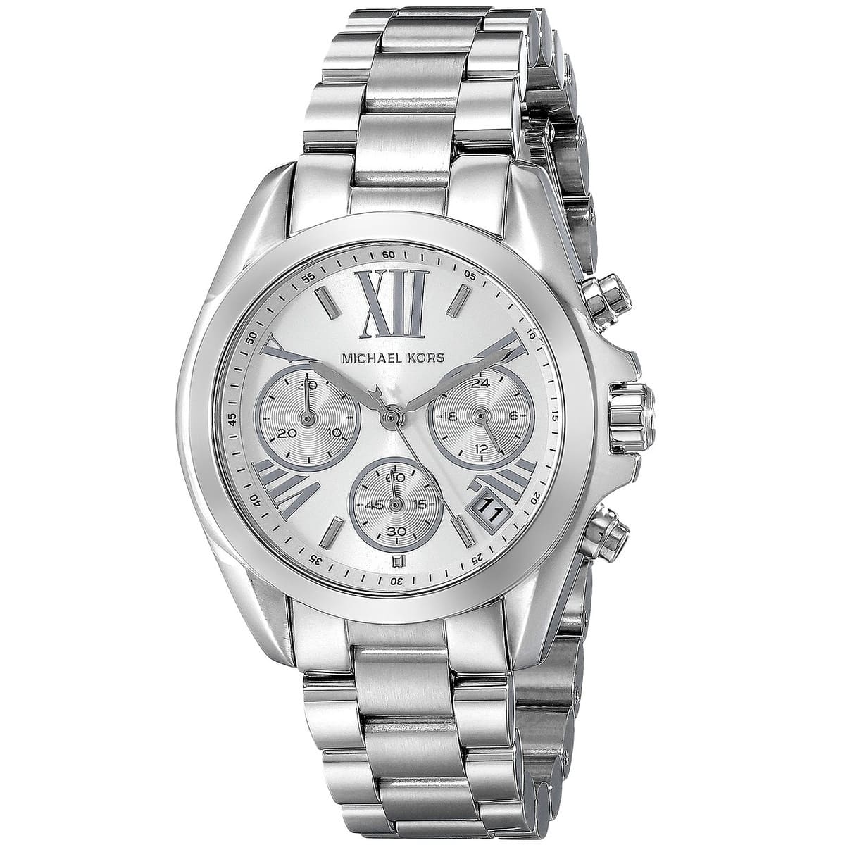 Michael Kors Women’s Watch Stainless Steel Silver Strap With Silver Dial MK6174