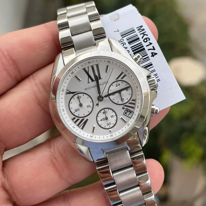 Michael Kors Women’s Watch Stainless Steel Silver Strap With Silver Dial MK6174