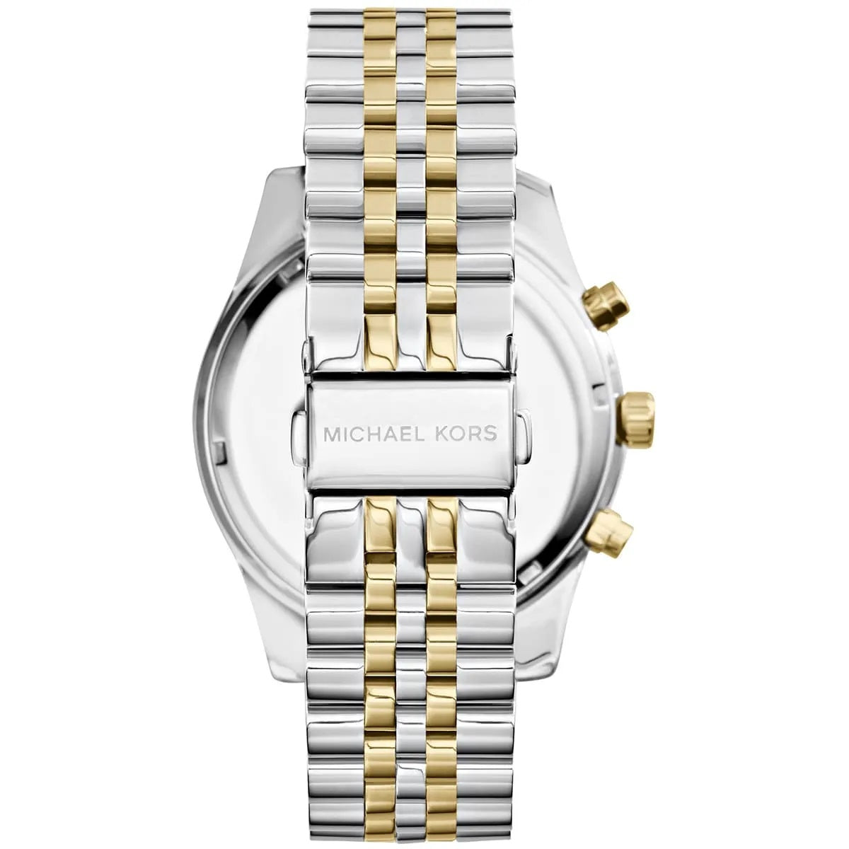 Michael Kors Men’s Watch Two-Tone Silver And Gold Strap With Silver Dial MK8344