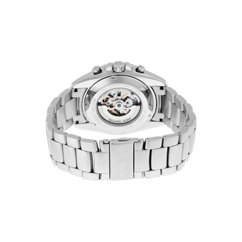 Michael Kors Mk9024 Men S Jetmaster Silver Blue Automatic Watch