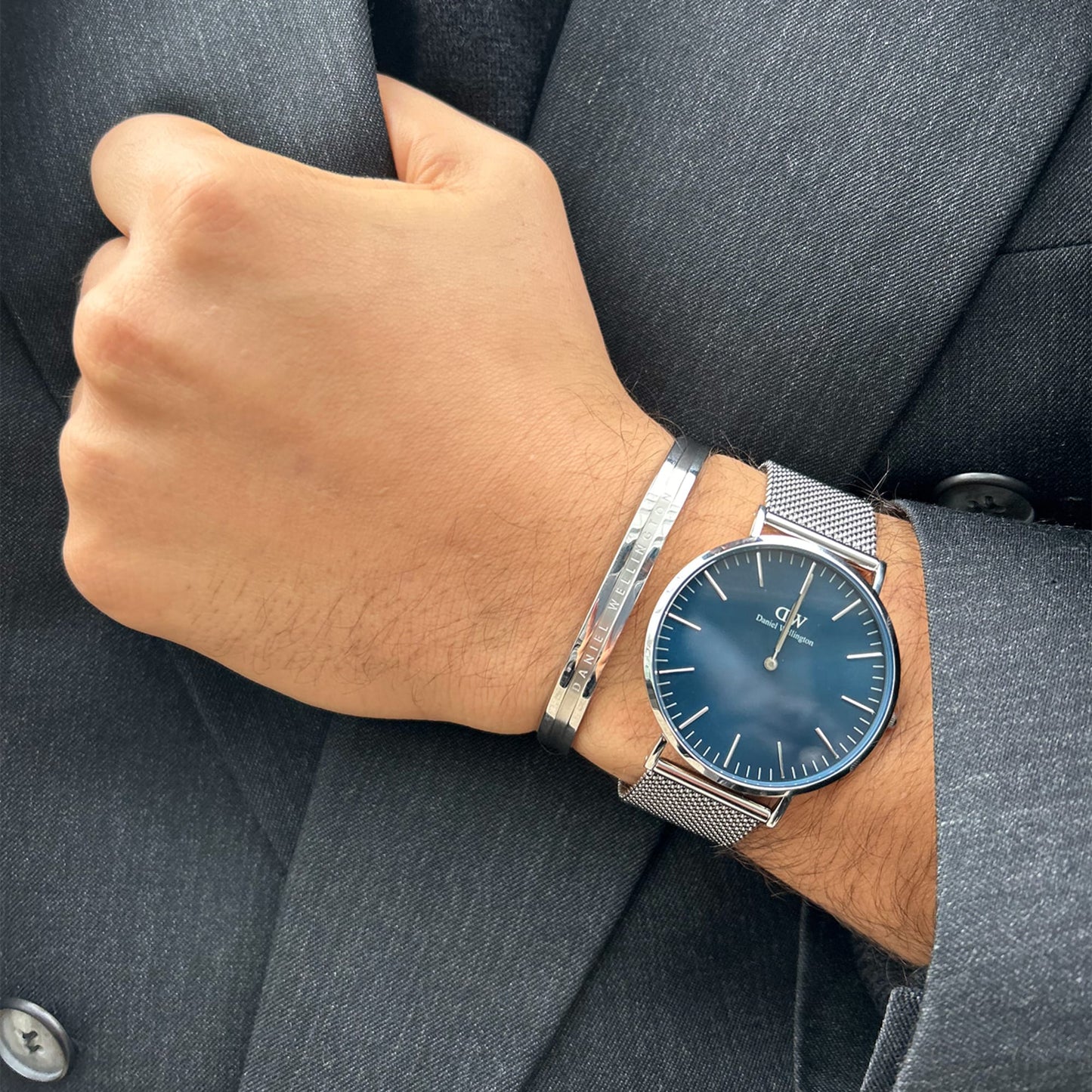 Daniel Wellington Classic Mesh Arctic Mens Blue Watch Dw00100628