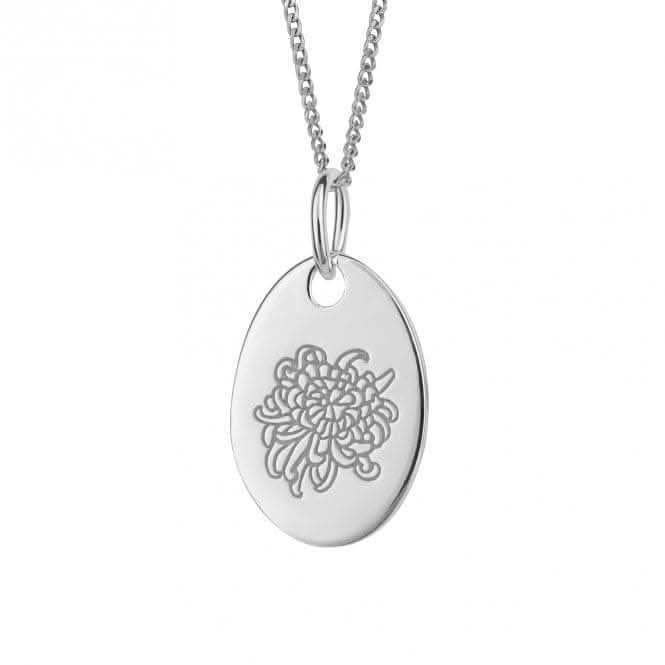 November Chrysanthemum Birth Blooms Pendant P5125