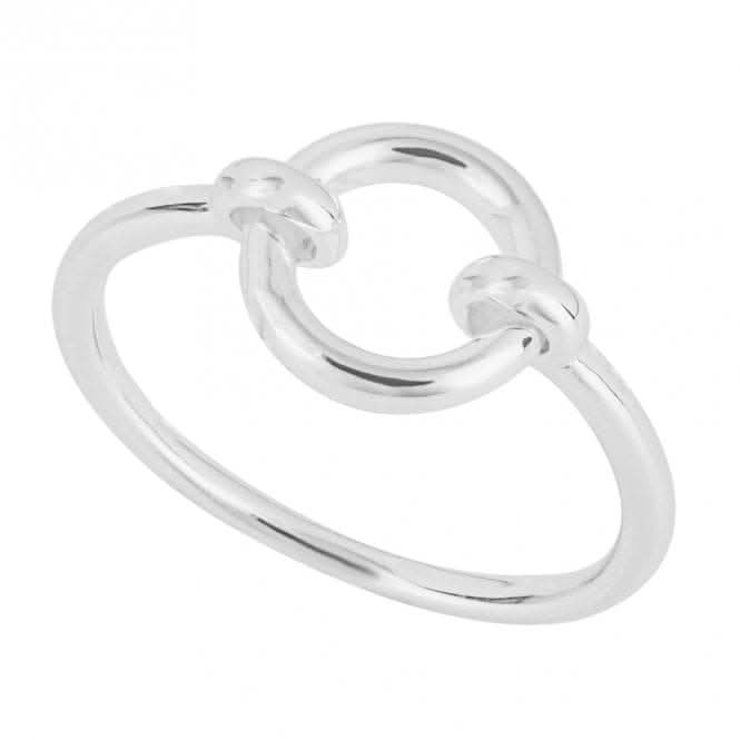 Open Circle Silver Ring R3825