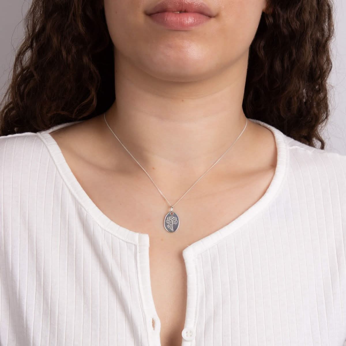 September Marigold Birth Blooms Pendant P5123