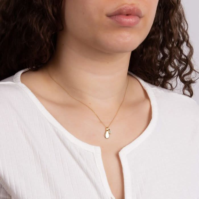 Gold Plated Birthstone March Aquamarine Pendant P5181