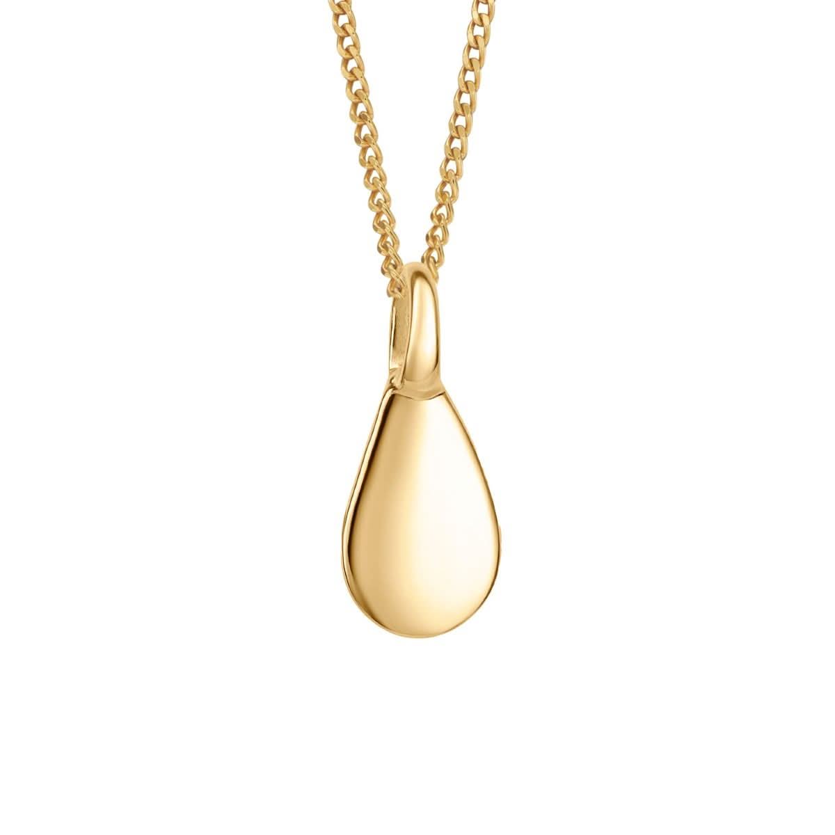 Gold Plated Drop Shaped Tag Only Pendant P5226