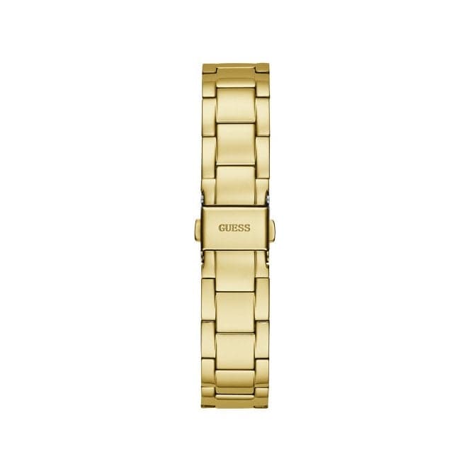 Guess Watches Quattro Clear Ladies Trend Gold Stainless Steel Watch Gw0300l2