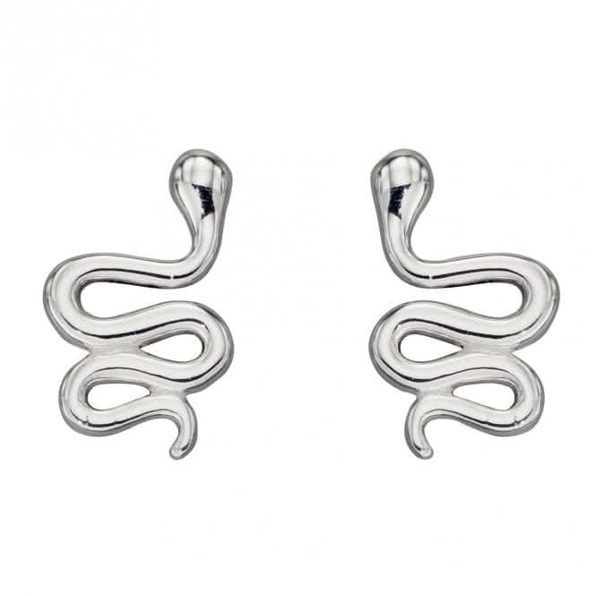 Silver Snake Stud Earrings A2070