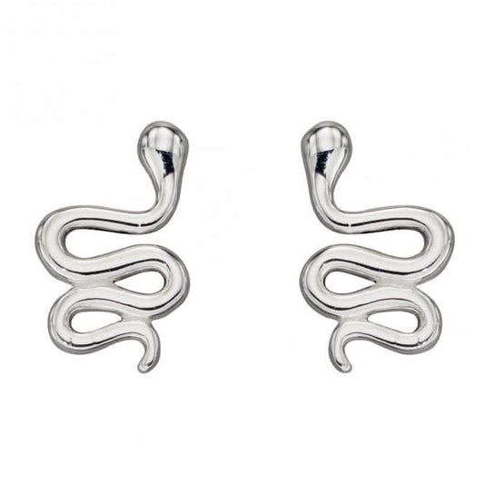 Silver Snake Stud Earrings A2070
