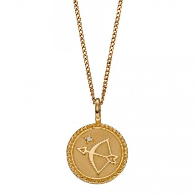 Strength Growth Empowerment Pendant  Zirconia Yellow Gold Plating P5004C