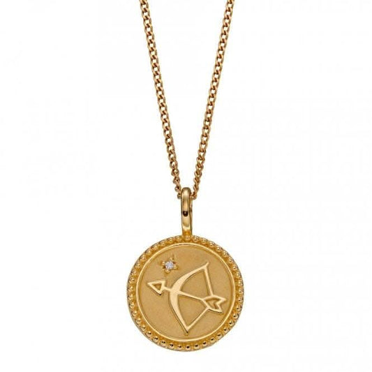 Strength Growth Empowerment Pendant  Zirconia Yellow Gold Plating P5004C