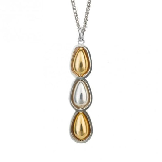 Tactile Gold Plated Spinning Pendant P5237
