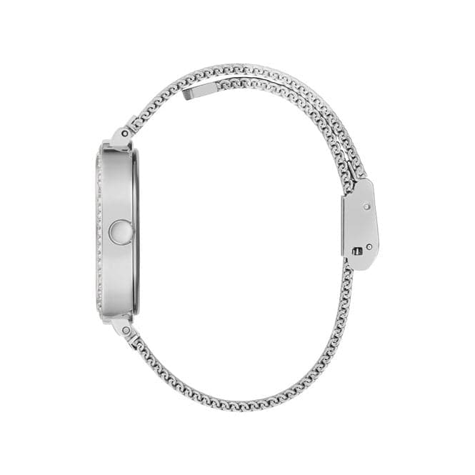 Guess Watches Tapestry Ladies Trend Silver Stainless Steel Watch Gw0354l1