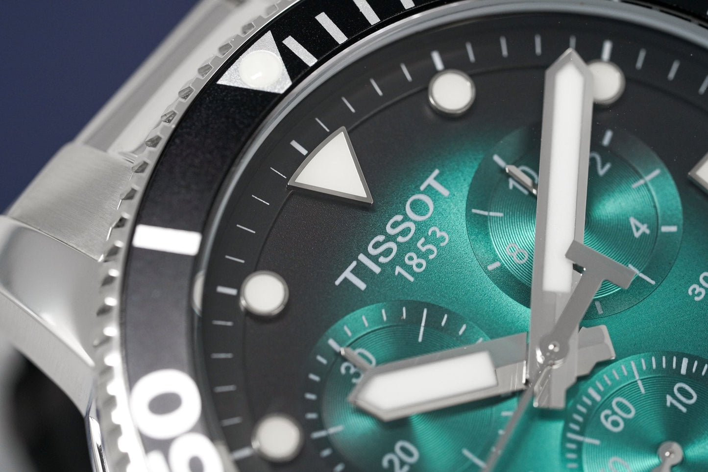 Tissot Chronograph Mens Watch Seastar 1000 Green T1204171109101