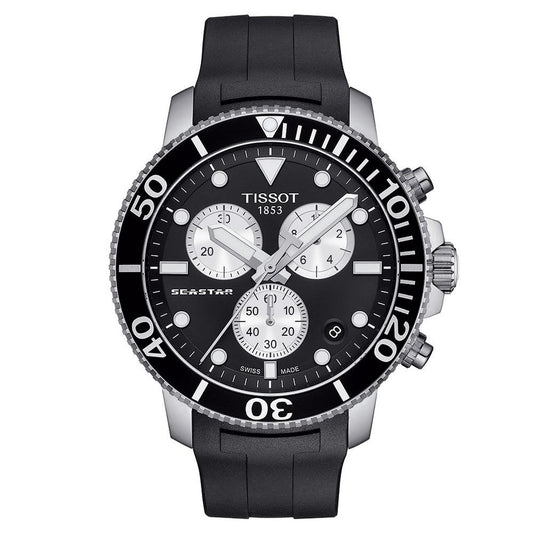 Tissot Chronograph Watch Seastar 1000 Orange T1204171705100
