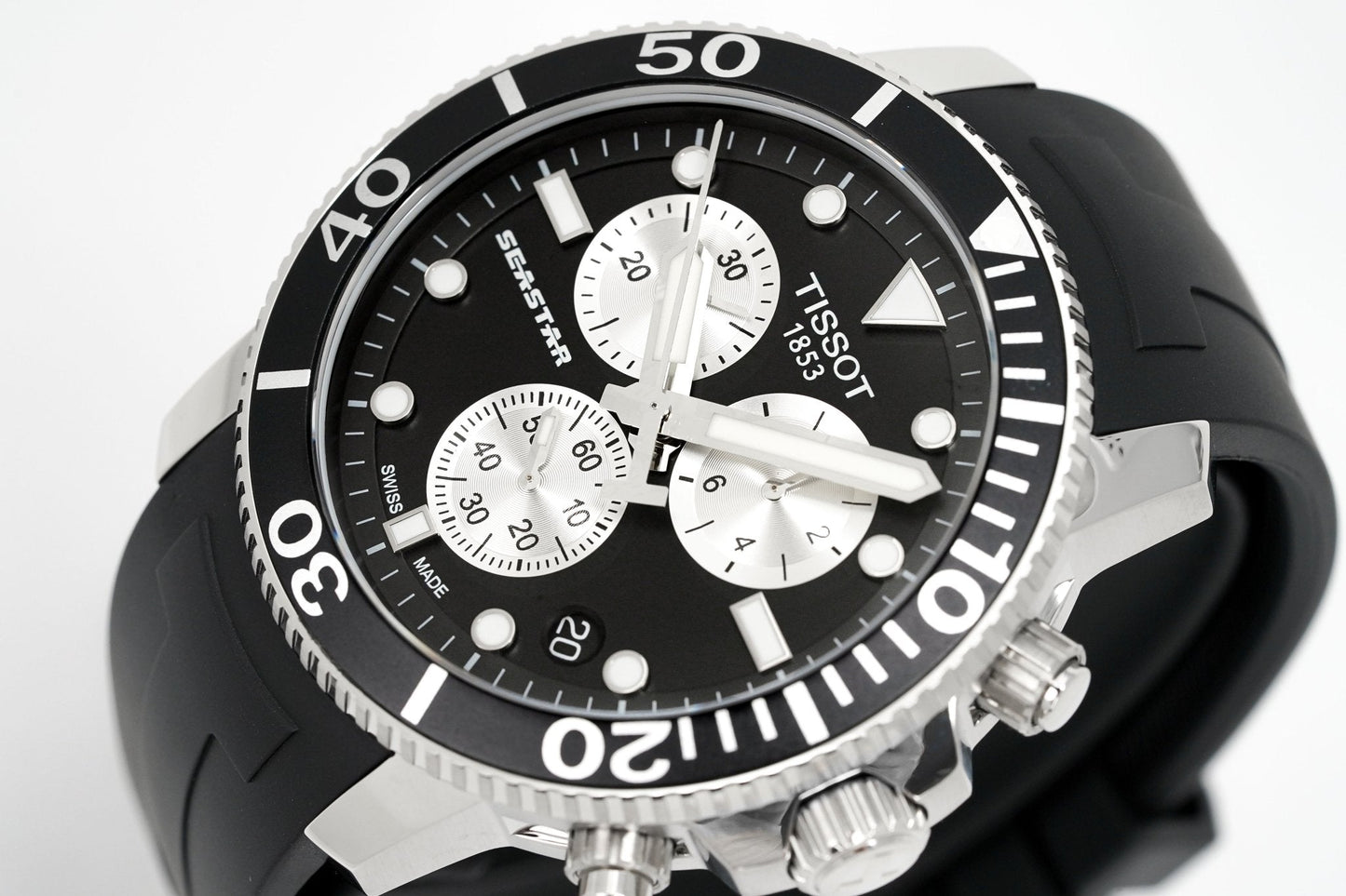 Tissot Chronograph Watch Seastar 1000 Orange T1204171705100