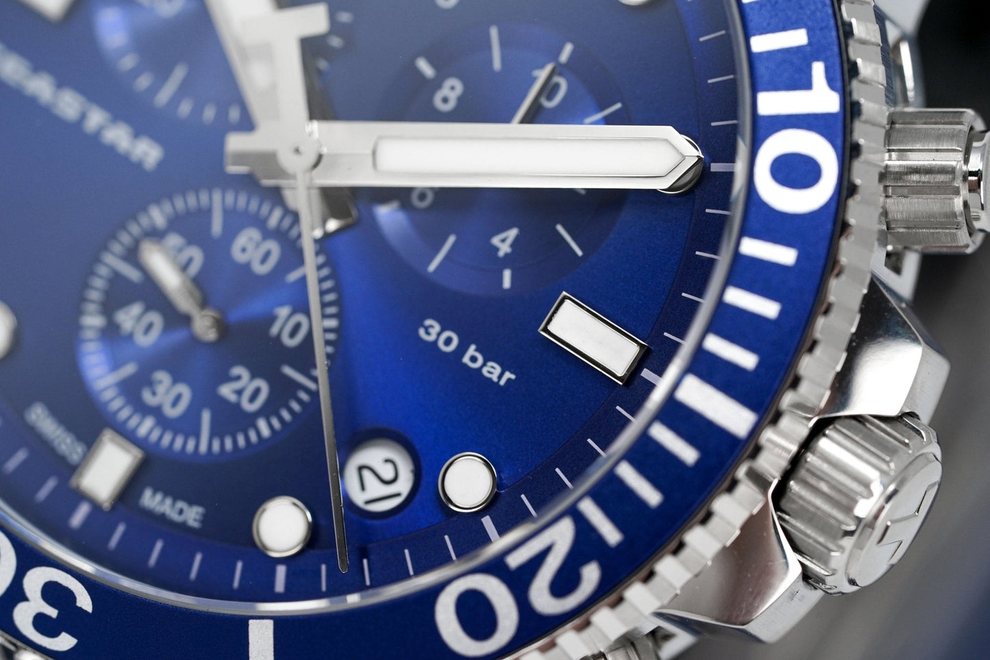Tissot Chronograph Watch Seastar 1000 Blue T1204171104100