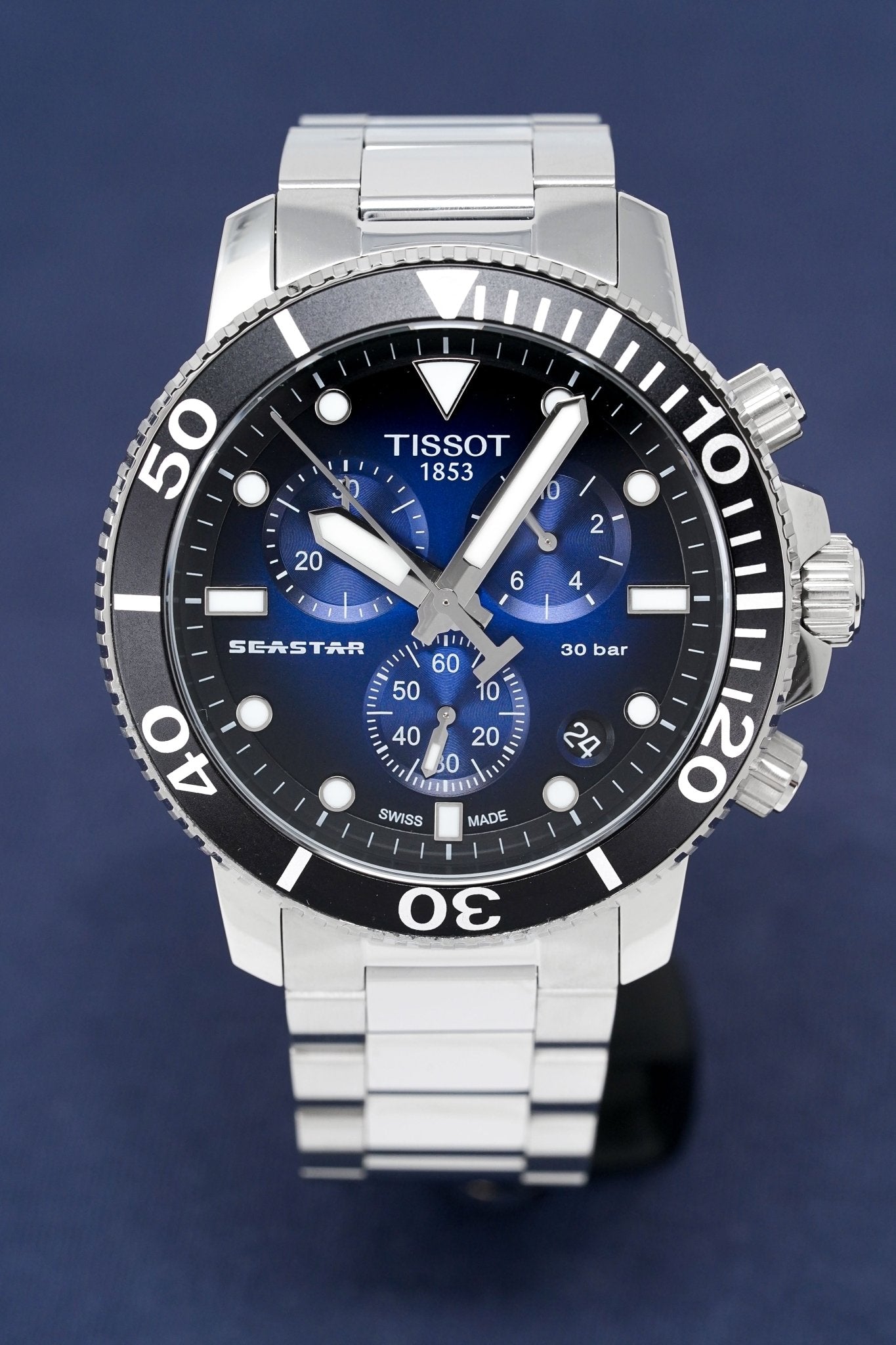 Tissot Chronograph Watch Seastar 1000 Blue T1204171104101