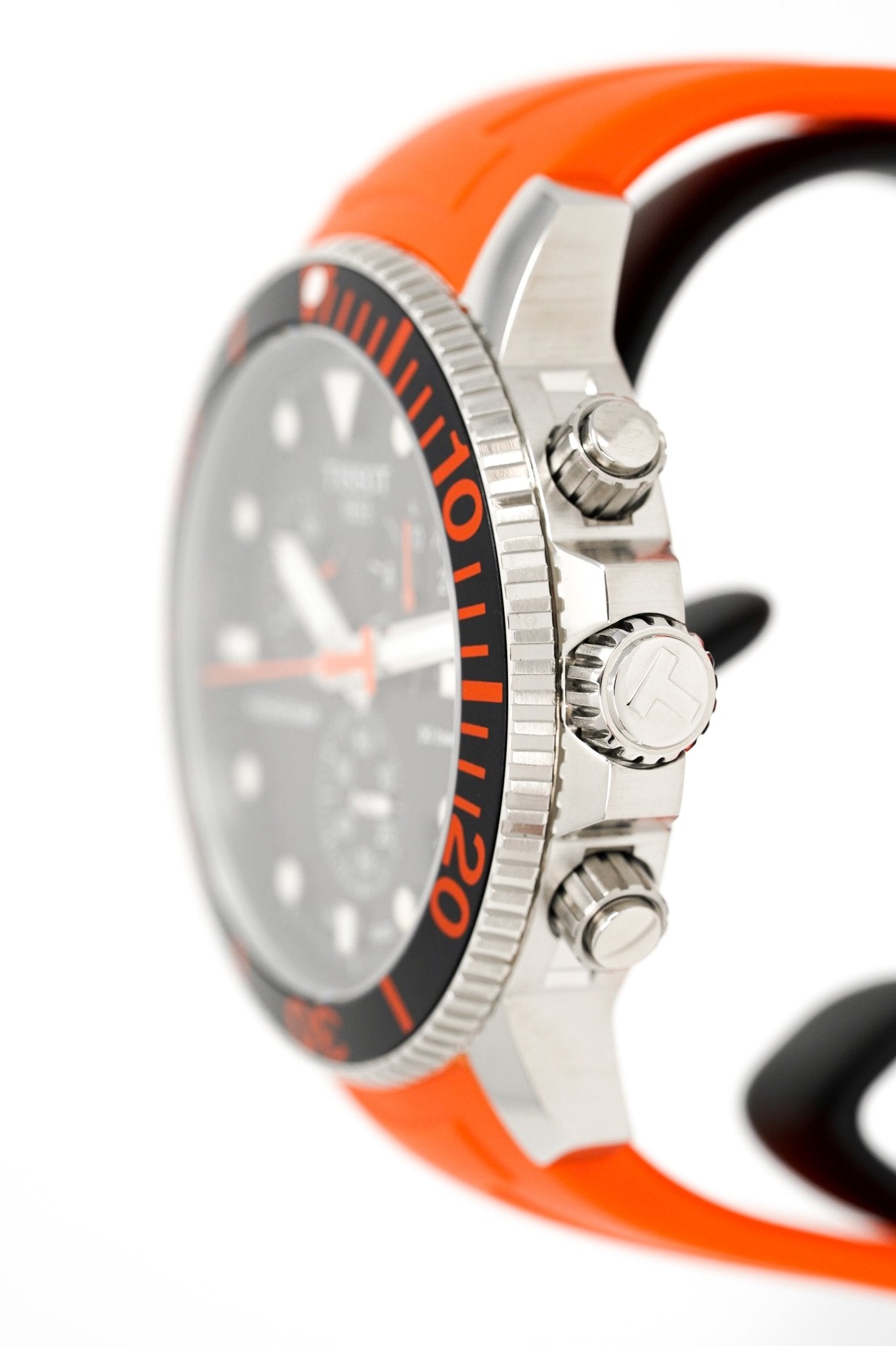 Tissot Chronograph Watch Seastar 1000 Orange T1204171705101
