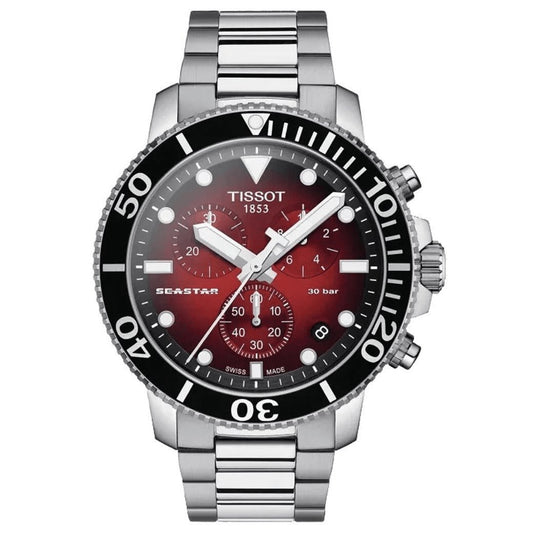 Tissot Chronograph Watch Seastar 1000 Red T1204171142100