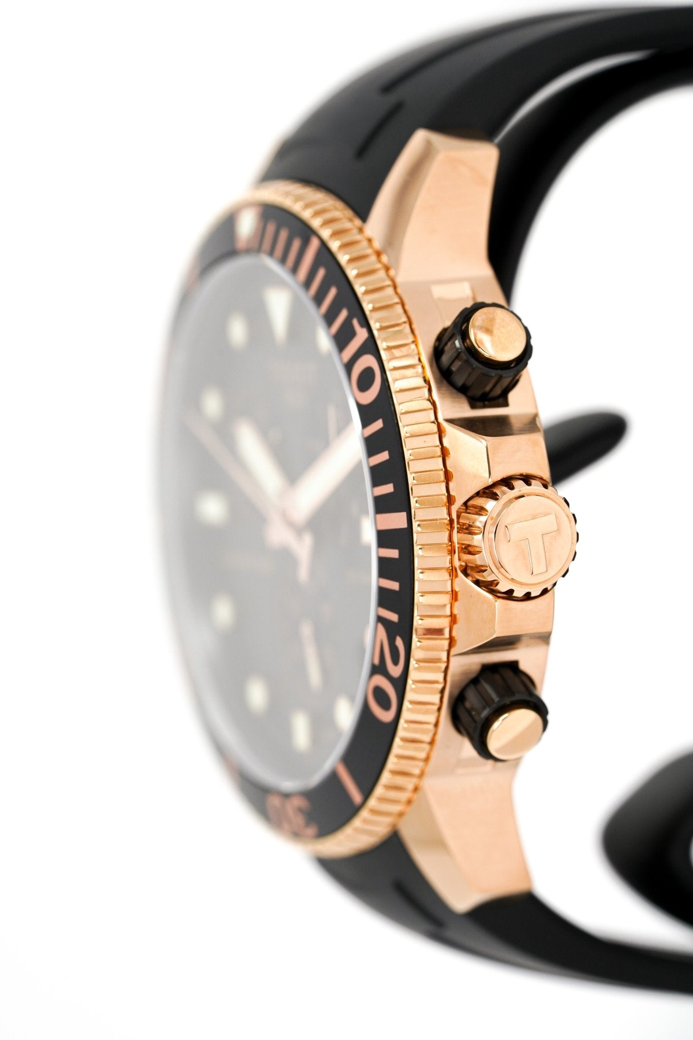 Tissot Chronograph Watch Seastar 1000 Rose Gold T1204173705100 2