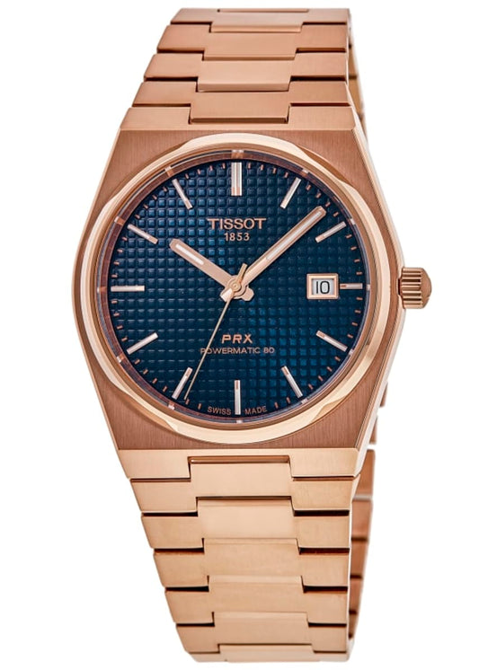 Tissot PRX Powermatic 80 Rose Gold PVD Blue T137.407.33.041.00