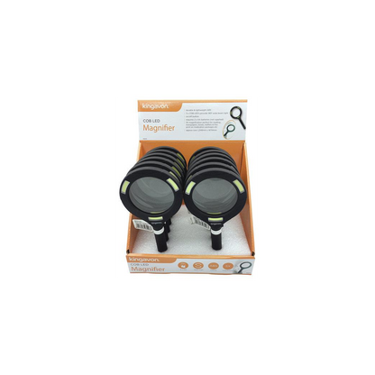 Kingavon 3W COB LED Light Magnifying Glass, Black