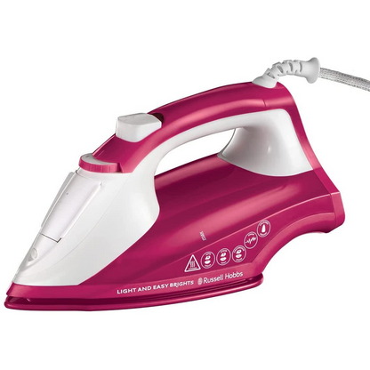 Russell Hobbs Light and Easy Brights Steam Iron 26486- Berry