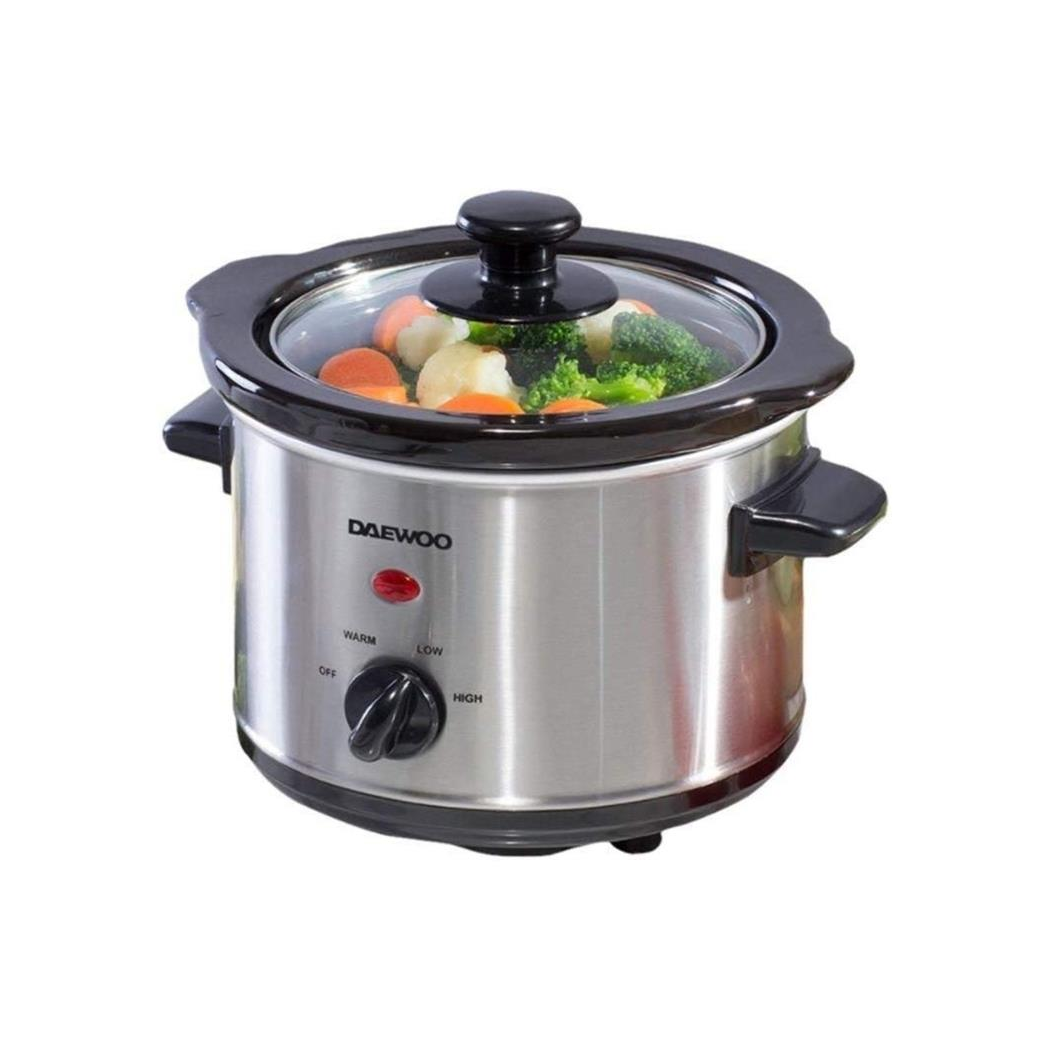 Daewoo Stainless Steel Slow Cooker 1.5L - SDA1363