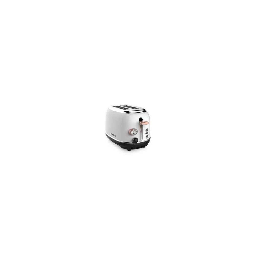 Tower Bottega 2 Slice Toaster Rose Gold Stainless Steel 810w T20016W