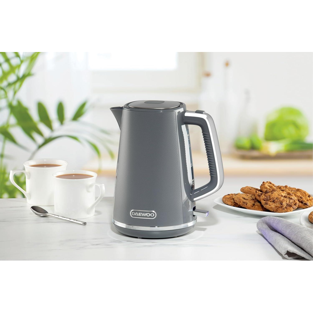 Daewoo Stirling 1.7L Jug Kettle 3000w Grey SDA2631