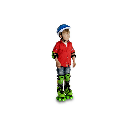 Elektra Hardshell Elbow and Knee Pad Green for Kids Boys Girls