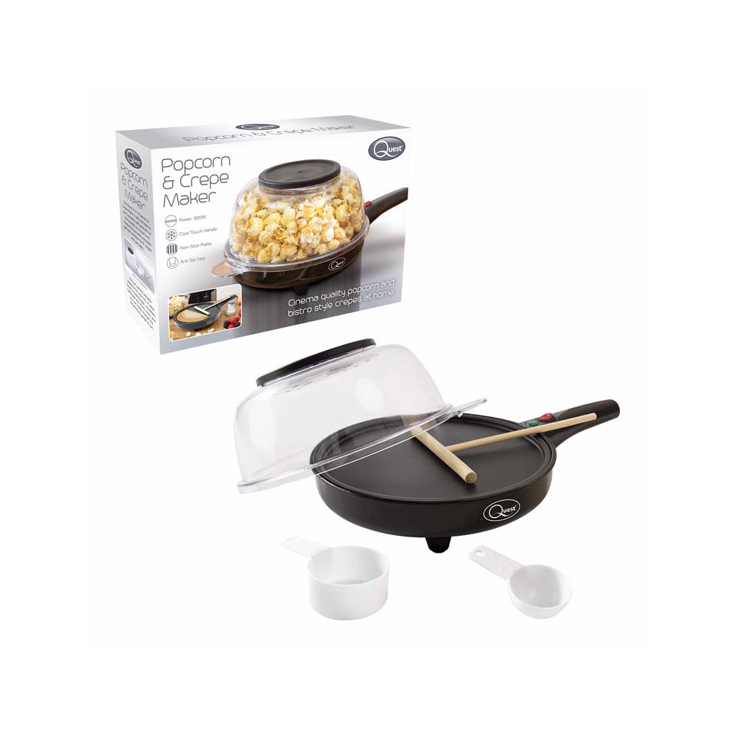 Quest 2-in-1 Popcorn & French Crêpe Pancake Maker - 34400