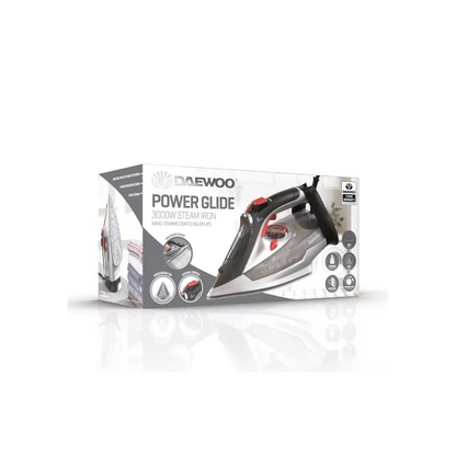Daewoo Ultra Glide Iron, 2600W Steam Iron With Ceramic Soleplate, High Burst Steam And Precision Tip