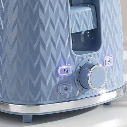 Daewoo Argyle 2 Slice Toaster Light Blue SDA1823