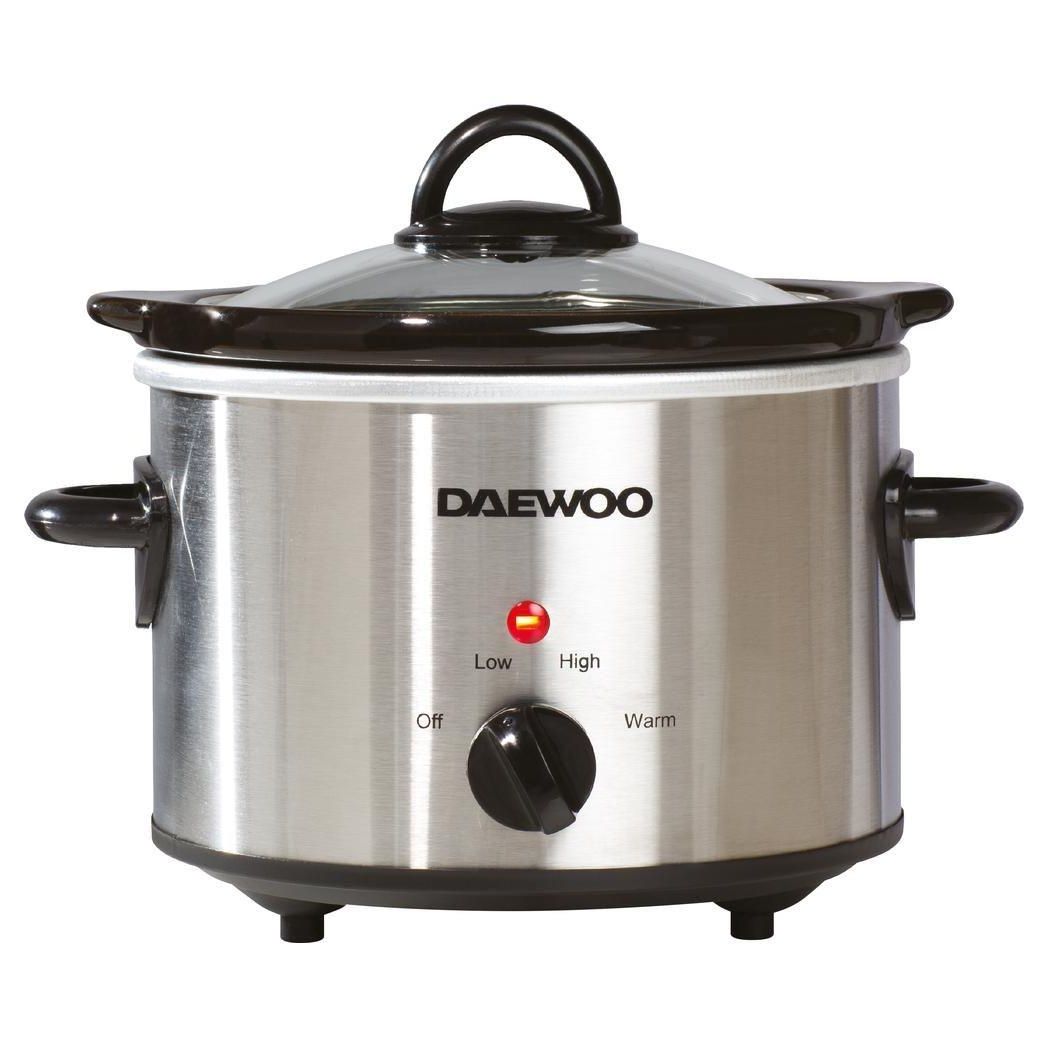Daewoo Stainless Steel Slow Cooker 1.5L - SDA1363