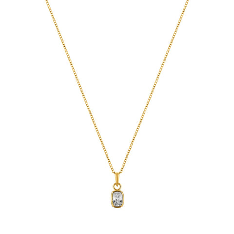 Enigma Gold plated sterling silver Necklace-0