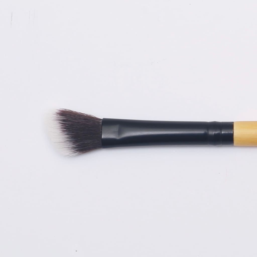 Angled Blending Bamboo Makeup Brush - Vegan, and Eco friendly-3