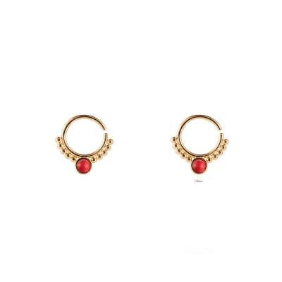 Acrylic Jewelled Hoops