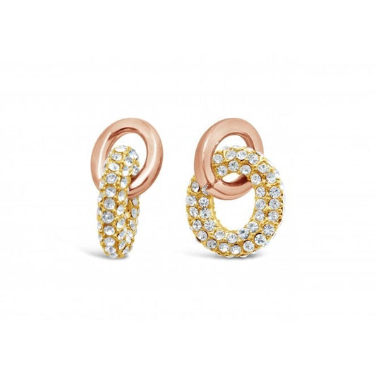 Rose Gold Plated Crystal Earrings